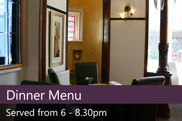 Dinner menu.
